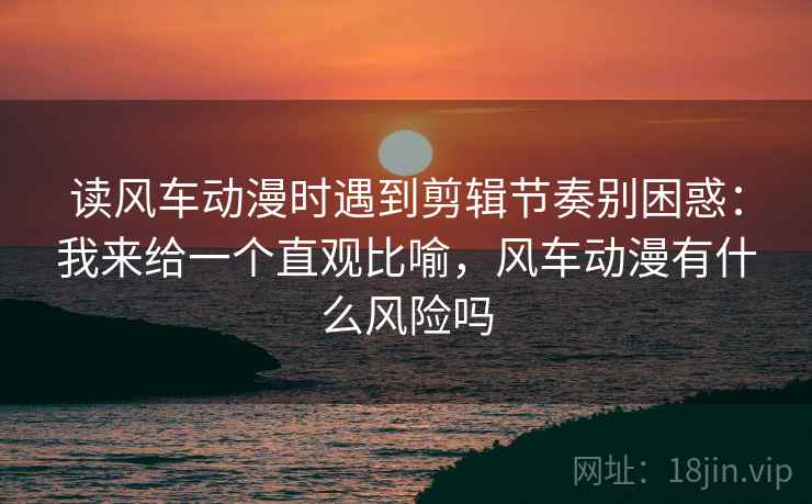 读风车动漫时遇到剪辑节奏别困惑：我来给一个直观比喻，风车动漫有什么风险吗